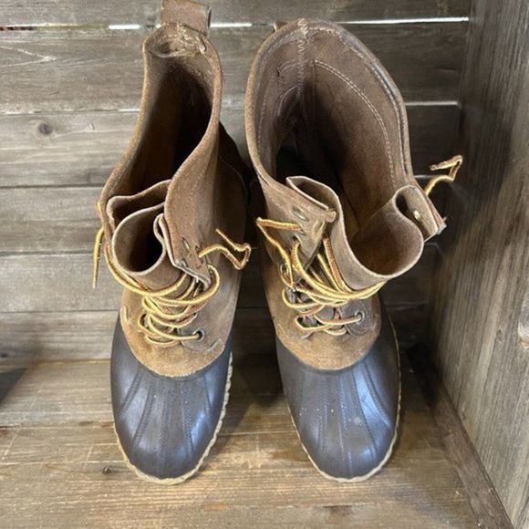 Vintage Mens Sorel Made in Canada Winter Leather Duck Snow Boots Size 10‎ M GUC - Picture 3 of 6